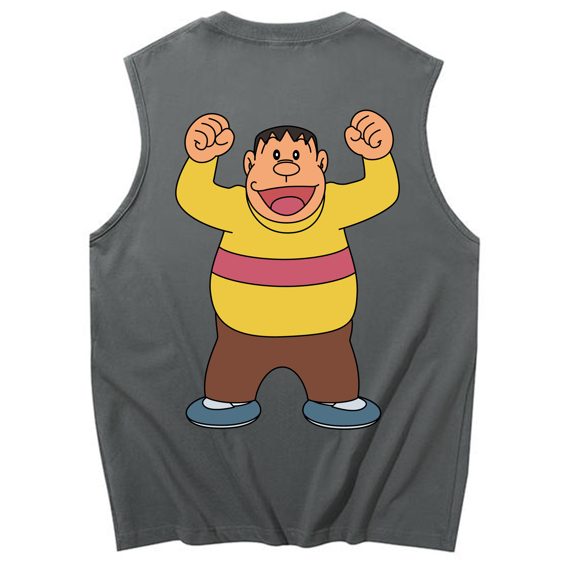 （画像用） ドラえもん 剛田武 Doraemon Gouta Takeshi コットン100％タンクトップ（背面プリント）